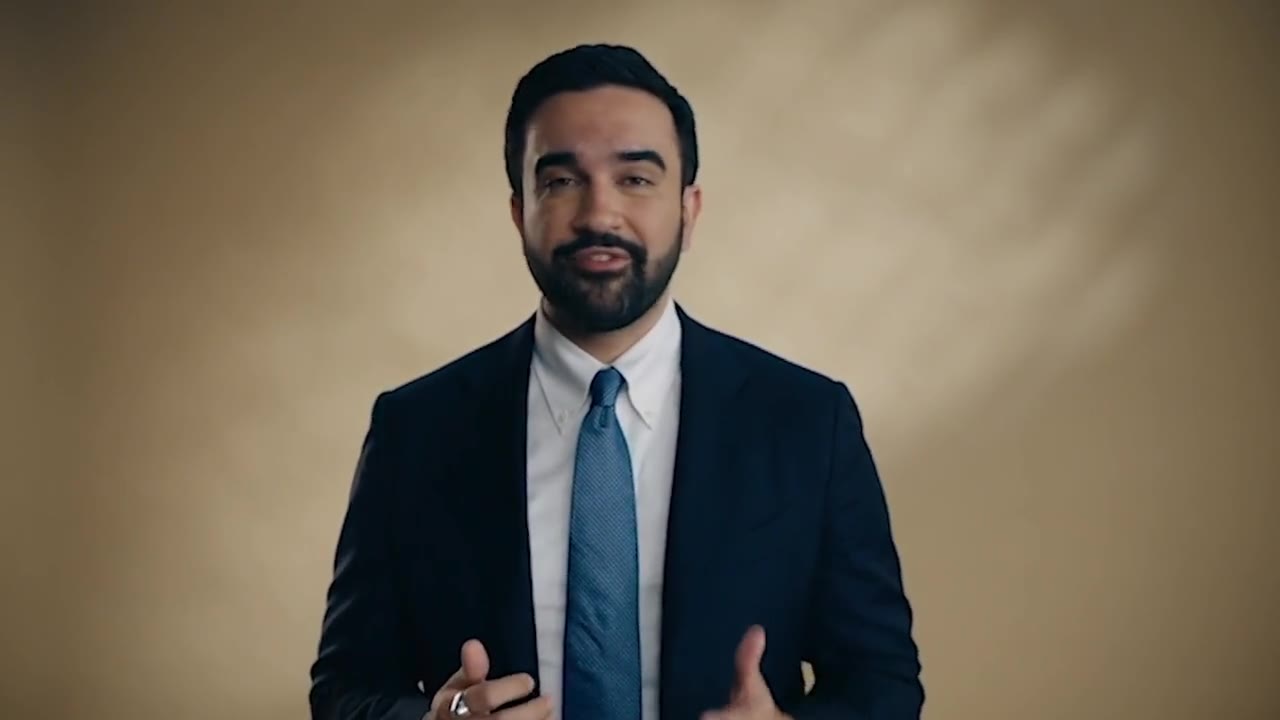 Eli Northrup speaking to camera in a campaign video spot